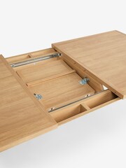 Light Natural Oak Effect Malvern 6 to 8 Seater Extending Dining Table - Image 13 of 13