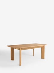 Light Natural Oak Effect Malvern 6 to 8 Seater Extending Dining Table - Image 4 of 13