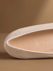 Russell & Bromley Oatmeal Carden Ballet Flats - Image 5 of 7