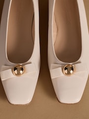 Russell & Bromley Oatmeal Carden Ballet Flats - Image 7 of 7