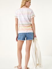 Roman Pink Floral Stripe Top - Image 3 of 5
