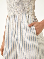 Roman Cream Stripe Frill Jumpsuit - Image 5 of 5