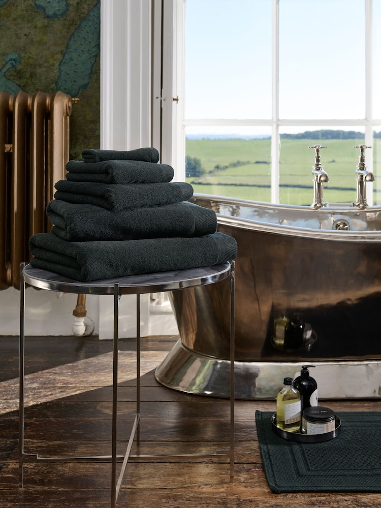 Christy Black Luxe Heavyweight Turkish Cotton Towel - Image 1 of 3