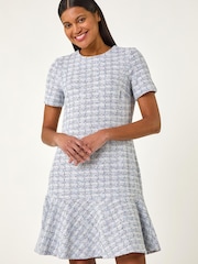 Roman – strukturiertes Stretch-Kleid mit Rüschensaum - Bild 1 von 5