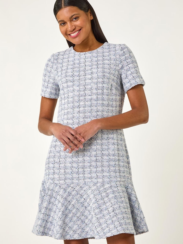 Roman – strukturiertes Stretch-Kleid mit Rüschensaum - Bild 1 von 5