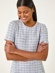 Roman – strukturiertes Stretch-Kleid mit Rüschensaum - Bild 4 von 5