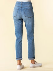 Roman Blue Slim Leg Stretch Mom Denim Jeans - Image 3 of 3