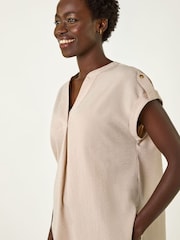 Haut Roman Plissé encolure crantée - Image 2 sur 5