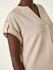 Haut Roman Plissé encolure crantée - Image 5 sur 5