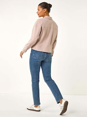 Roman Natural Utility Collared Pocket Jacket - Image 3 of 5