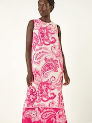 Roman Paisley-Print A-Linien-Midikleid - Bild 2 von 5