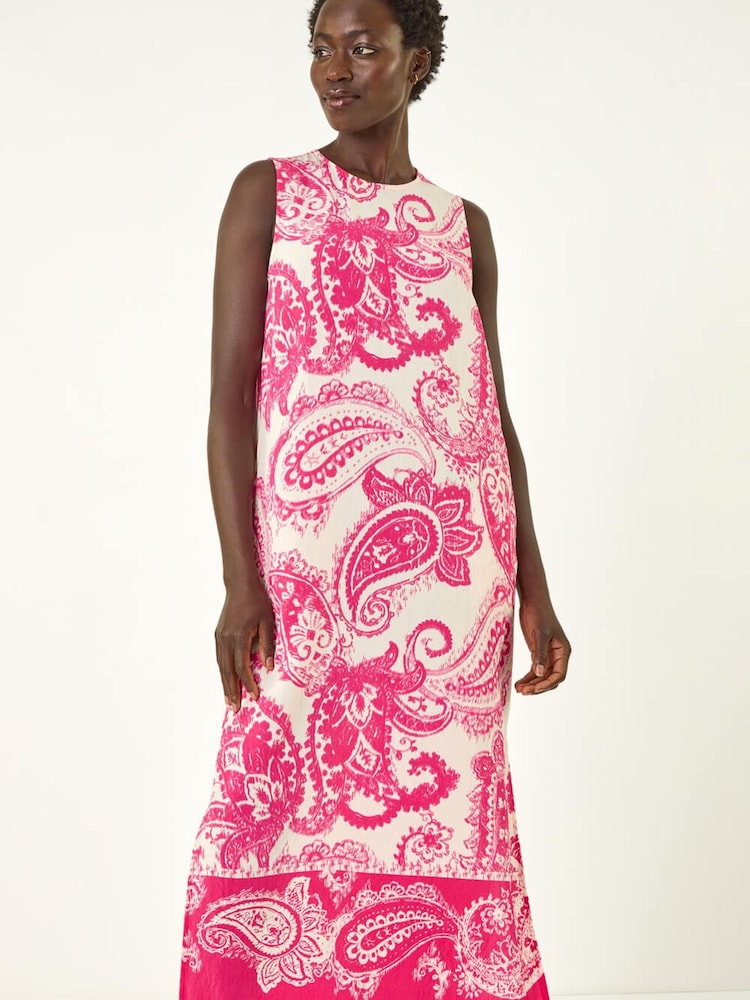 Roman Paisley-Print A-Linien-Midikleid - Bild 2 von 5