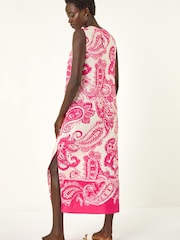 Roman Paisley-Print A-Linien-Midikleid - Bild 3 von 5