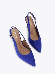 Carvela Blue Corletta Sling Jewel Shoes - Image 3 of 5