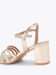 Carvela Gold Motto Block Sandals - Image 3 of 4