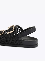 Carvela Black Solina Weave Sandals - Image 4 of 5