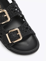 Carvela Black Solina Weave Sandals - Image 5 of 5