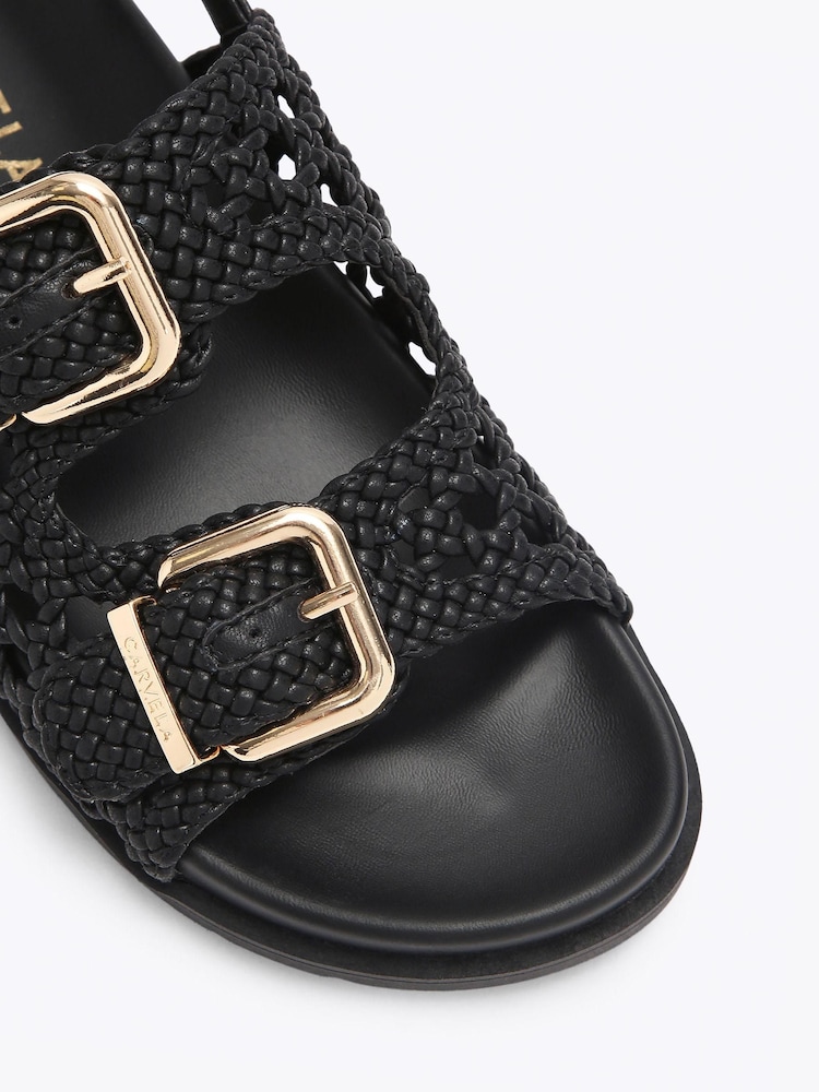 Carvela Black Solina Weave Sandals - Image 5 of 5 Carvela Black Solina Weave Sandals - Image 5 of 5