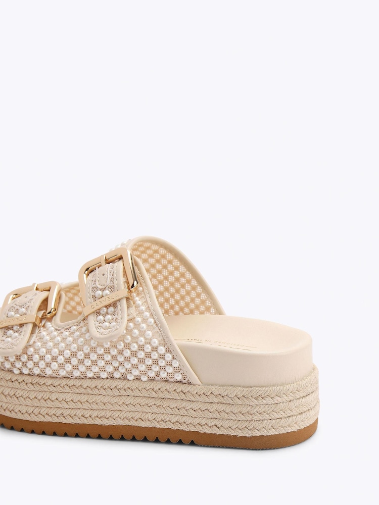 Carvela Cream Perla Flatform Sandals - Image 5 of 5 Carvela Cream Perla Flatform Sandals - Image 5 of 5