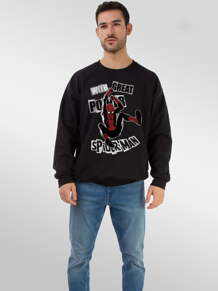 Brands In Marvel Spider-Man Great Power Sweat Top - Image 2 sur 5