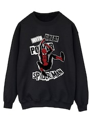 Brands In Marvel Spider-Man Great Power Sweat Top - Image 3 sur 5