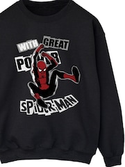 Brands In Marvel Spider-Man Great Power Sweat Top - Image 4 sur 5