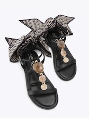 Carvela Black Sorrento Gem Flat Sandals - Image 2 of 4