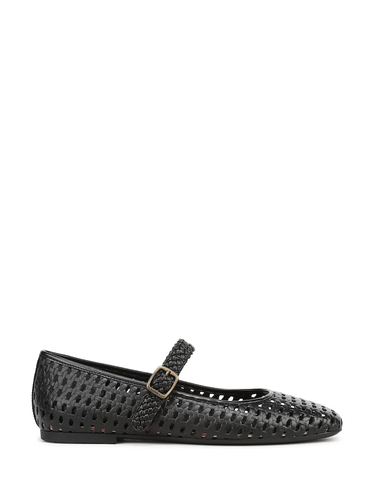 Vionic Black Alameda Woven Arch Support Mary Janes Shoes - Image 1 of 7