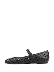 Vionic Black Alameda Woven Arch Support Mary Janes Shoes - Image 3 of 7