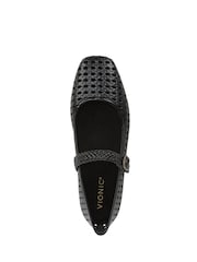 Vionic Black Alameda Woven Arch Support Mary Janes Shoes - Image 5 of 7