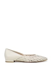 Vionic Cream Gracia Woven Regular Fit Arch Support Ballet Flats - Image 1 of 7
