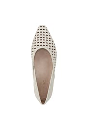 Vionic Cream Gracia Woven Regular Fit Arch Support Ballet Flats - Image 5 of 7