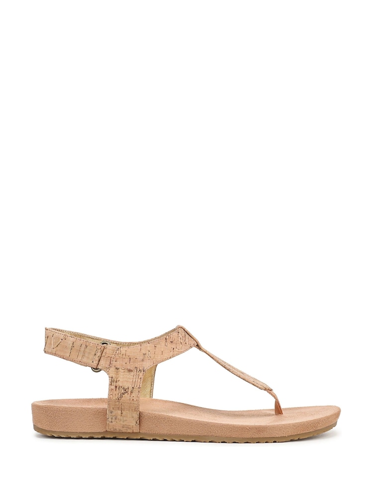 Vionic Brown Palisades Regular Fit Arch Support Toe Post Sandals - Image 1 of 7