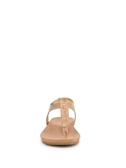 Vionic Brown Palisades Regular Fit Arch Support Toe Post Sandals - Image 4 of 7