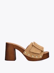 Steve Madden Brown Marelena Suede Sandals - Image 1 of 4