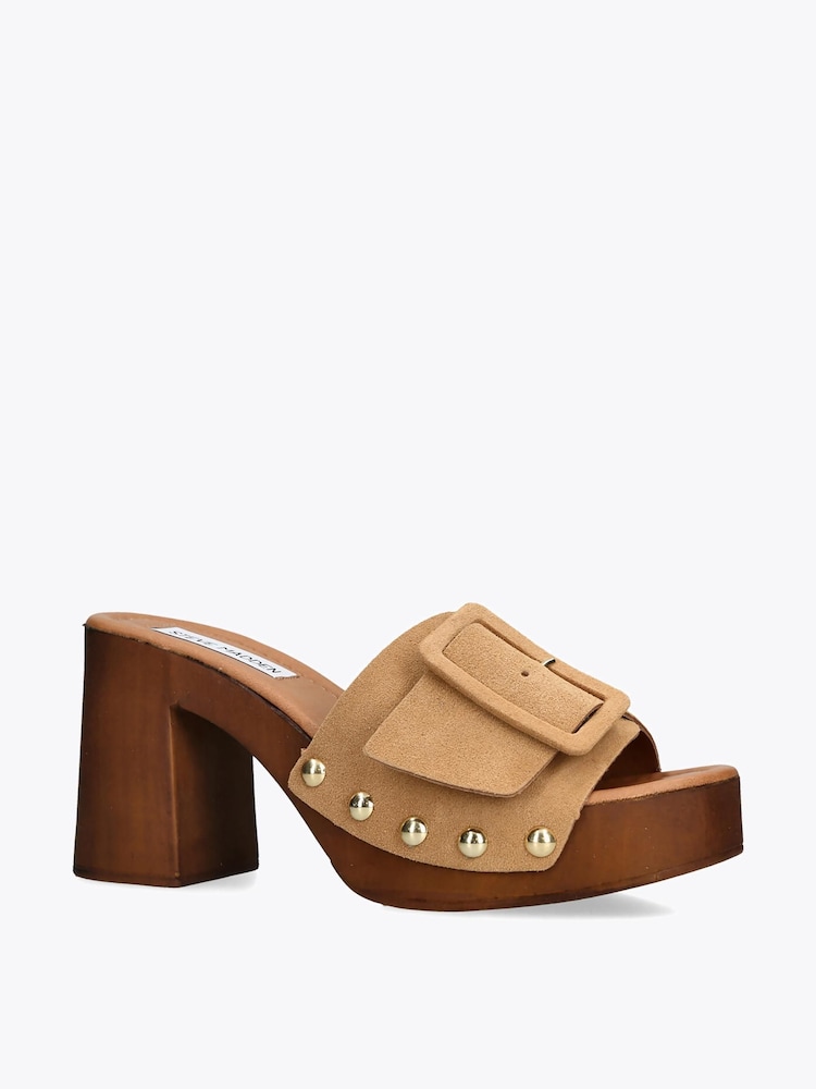 Steve Madden Brown Marelena Suede Sandals - Image 2 of 4