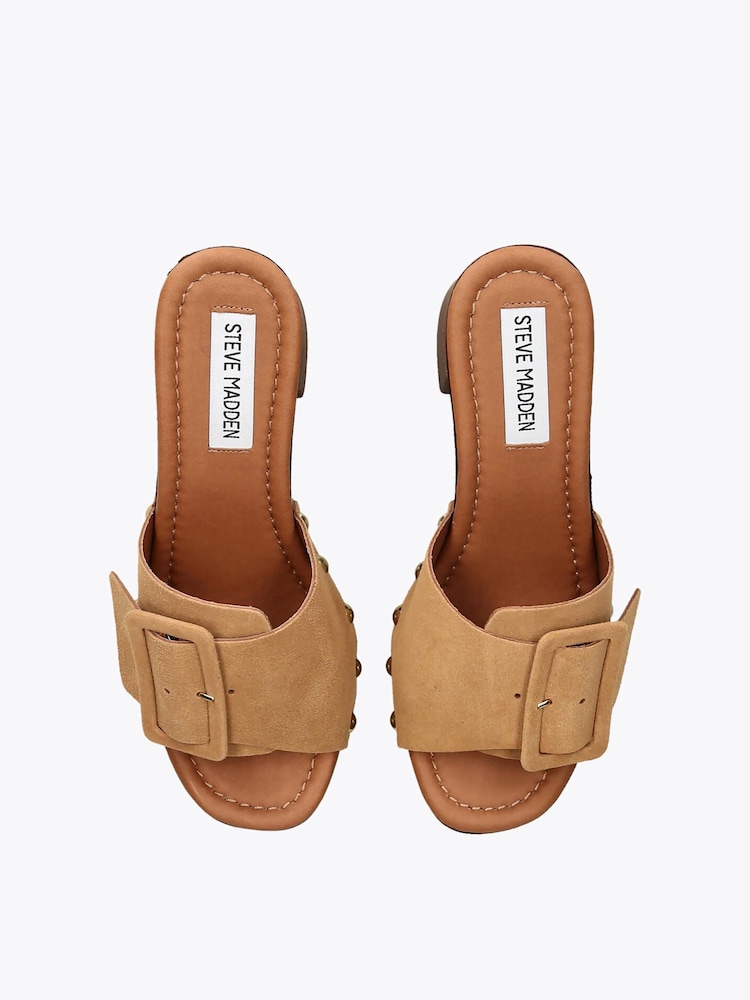 Steve Madden Brown Marelena Suede Sandals - Image 4 of 4