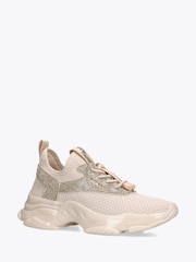 Steve Madden Beige Match-Re Trainers - Image 2 of 4