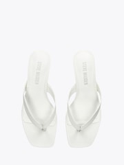 Steve Madden White Tracie Suede Sandals - Image 2 of 4