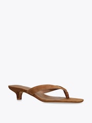 Steve Madden Brown Tracie Suede Sandals - Image 2 of 4