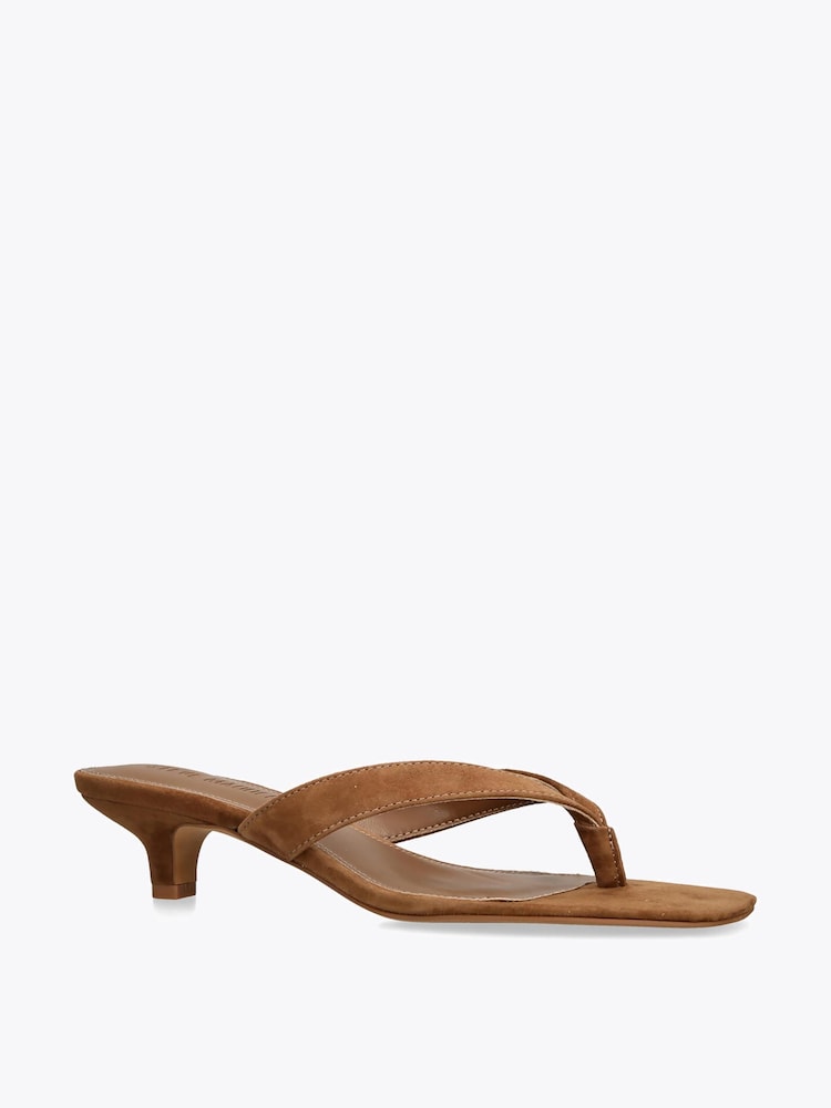 Steve Madden Brown Tracie Suede Sandals - Image 2 of 4