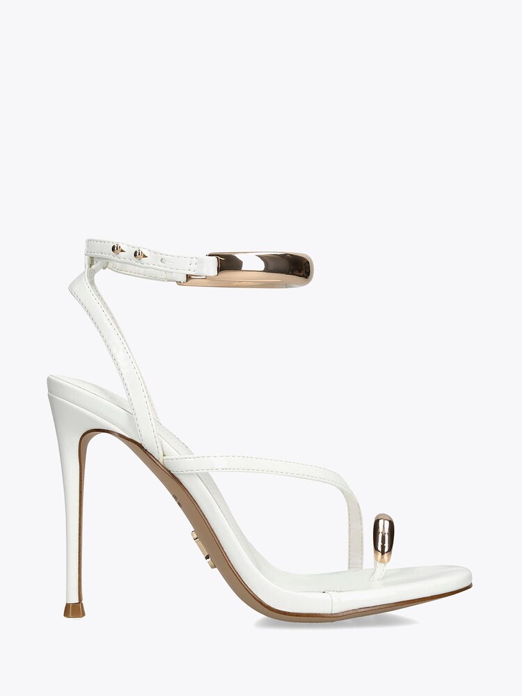 Steve Madden White Tia Sandals - Image 1 of 4 Steve Madden White Tia Sandals - Image 1 of 4