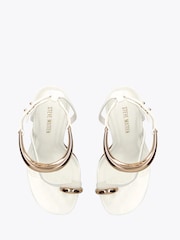 Steve Madden White Tia Sandals - Image 2 of 4
