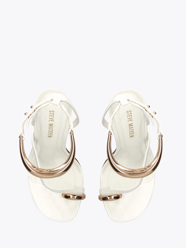 Steve Madden White Tia Sandals - Image 2 of 4 Steve Madden White Tia Sandals - Image 2 of 4