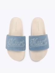 Kurt Geiger London Blue Script Slide Sandals - Image 5 of 5