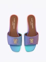 Kurt Geiger London Pink Brixton Flat Sandals - Image 2 of 4