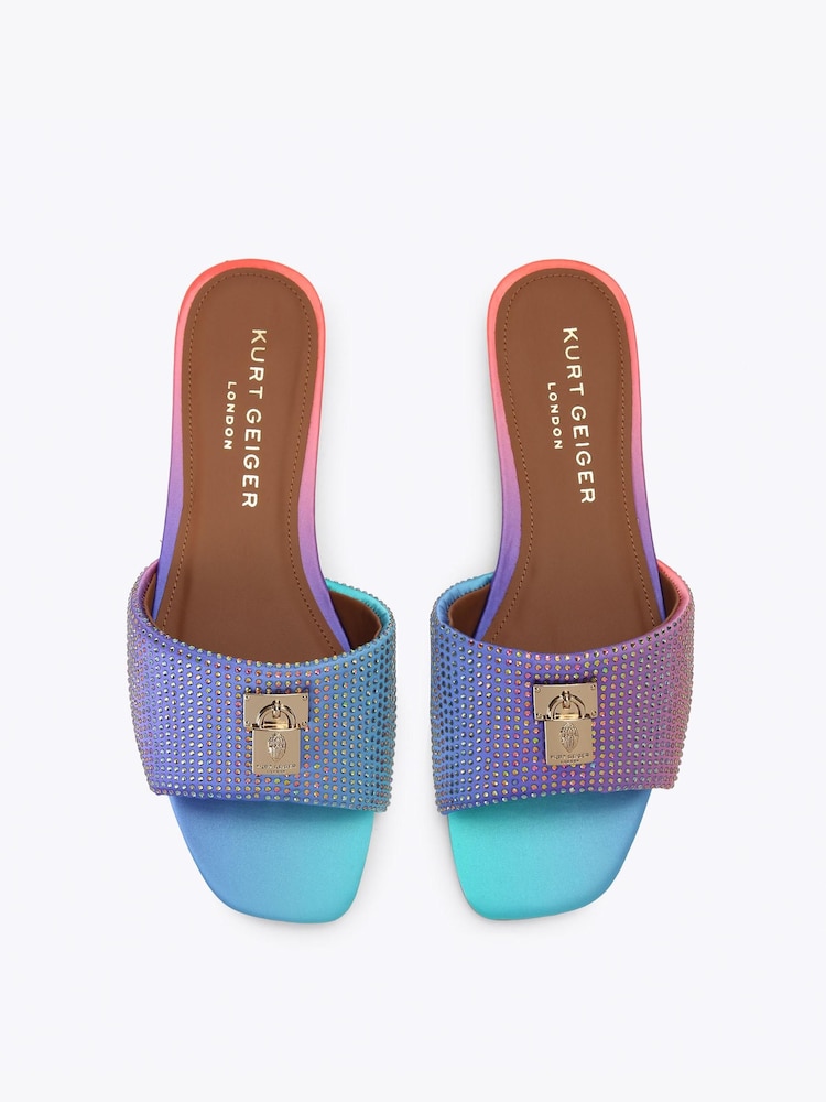 Kurt Geiger London Pink Brixton Flat Sandals - Image 2 of 4