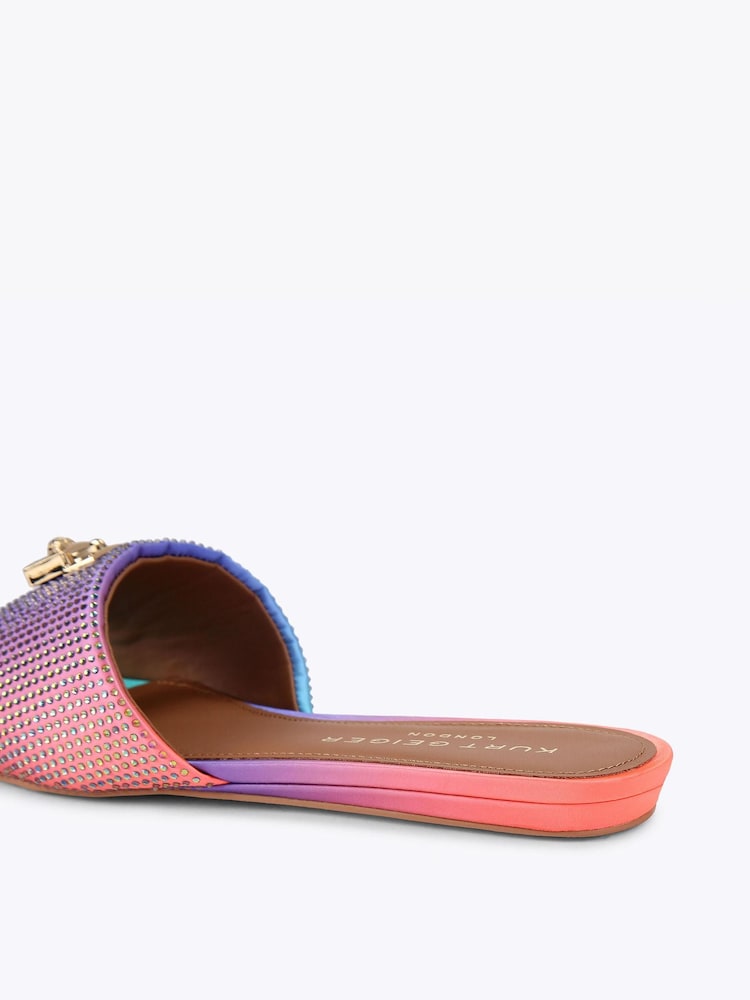 Kurt Geiger London Pink Brixton Flat Sandals - Image 4 of 4