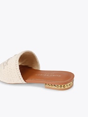 Kurt Geiger London Brown Kurt Woven Flat Sandals - Image 4 of 4