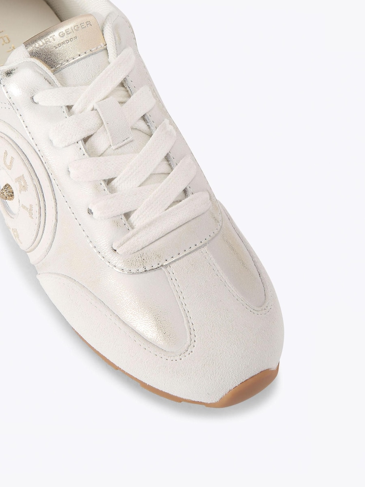 Kurt Geiger London Gold Bromley Slimline Trainers - Image 4 of 4